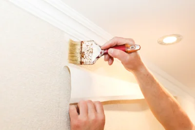 Pose de papier peint à Lesme — revêtements muraux et toiles de verre